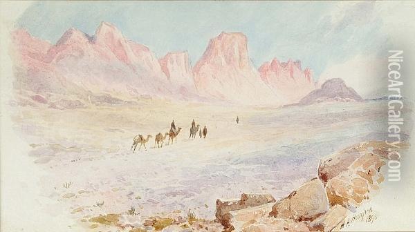 Sinai; Sea Of Tiberius Oil Painting - Henry Andrew Harper