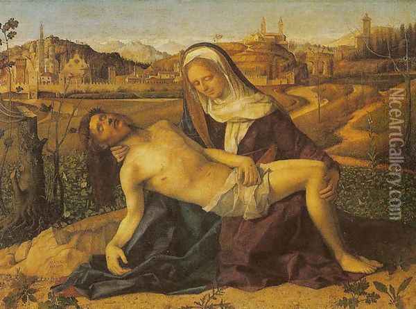 Pieta 3 Oil Painting - Giovanni Bellini