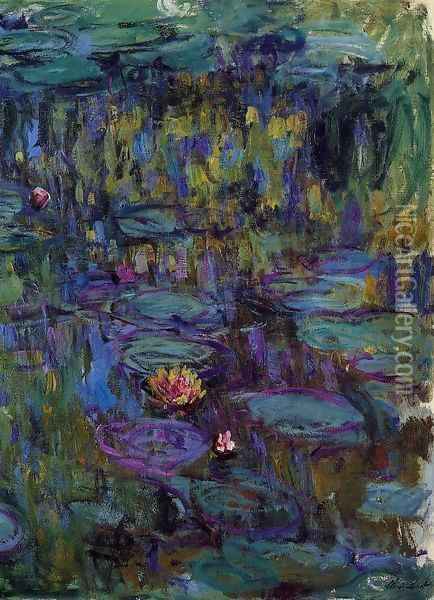 Water-Lilies8 1914-1917 Oil Painting - Claude Oscar Monet