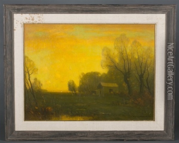 Sunset Glow Oil Painting - Benjamin Osro Eggleston