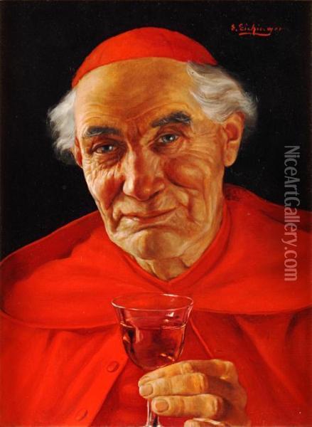 Portrait Of A Cardinal Oil Painting - Erwin Eichinger