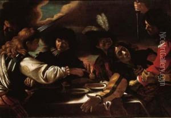 The Feast Of Absalom Oil Painting - Mattia Preti