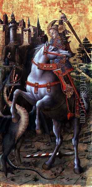 St. George and the Dragon, 1470 Oil Painting - Carlo Crivelli