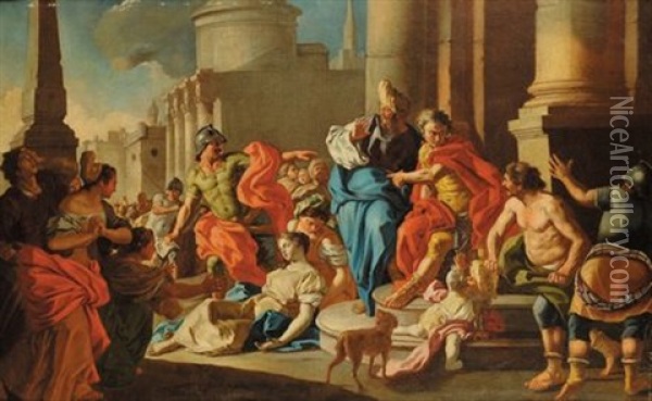Morte Di Virginia Oil Painting - Francesco de Mura