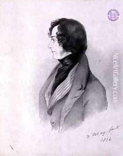 Benjamin Disraeli 1804-81, 1834 Oil Painting - Alfred d' Orsay