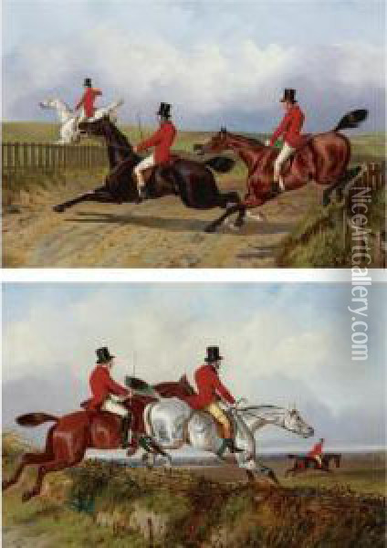 Clearing The Bank And Crossing The Road Oil Painting - John Dalby Of York