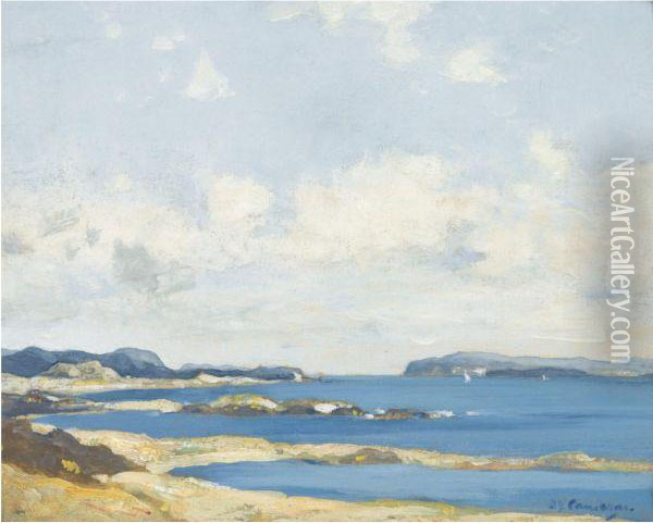 The Firth Of Lorne, Oban Oil Painting - David Young Cameron