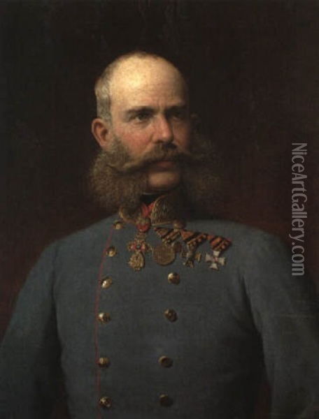 Kaiser Franz Joseph I. Von Tsterreich Oil Painting - Karl von Blaas