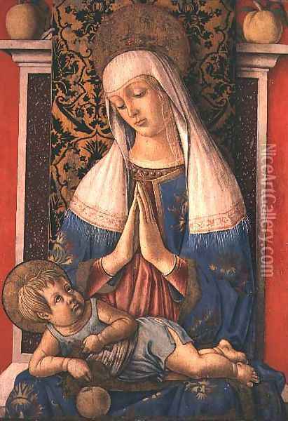 The Madonna di Poggio Brette Oil Painting - Carlo Crivelli