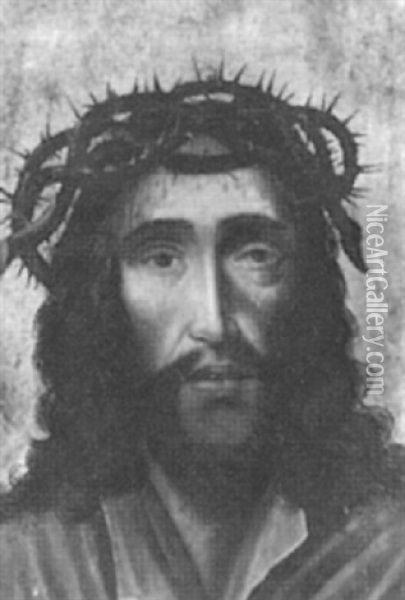 Christus Als Schmerzensmann Oil Painting - Dieric Bouts the Elder
