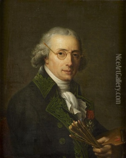 Portrait Du Peintre Francois-andre Vincent, Chevalier De La Legion D'honneur Oil Painting - Adelaide Labille-Guiard
