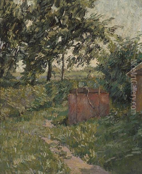 The Well By The Path Oil Painting - Lucy Angeline Bacon
