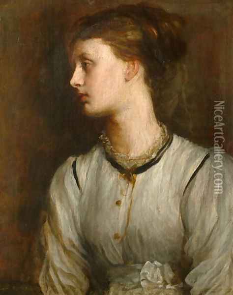 Miss May Princep, c.1869 Oil Painting - George Frederick Watts