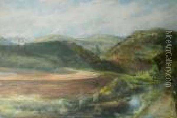 The Vale Of Clyde Oil Painting - Samuel Bough