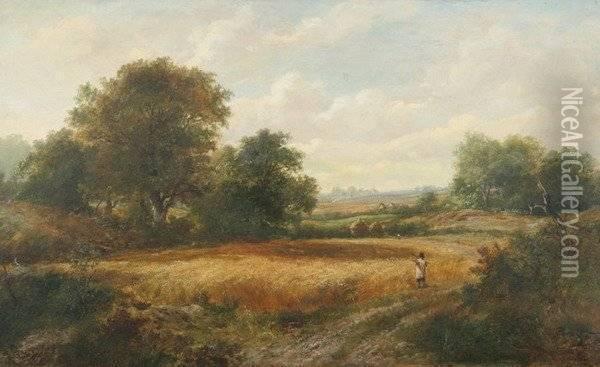Along The Field Oil Painting - Joseph Thors