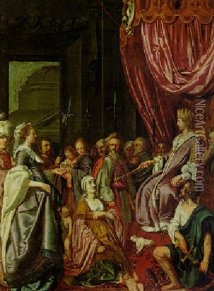 The Judgment Of Solomon Oil Painting - Pieter Lastman