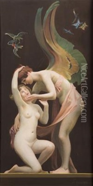 A Fairytale Motif Oil Painting - Maximilian Pirner