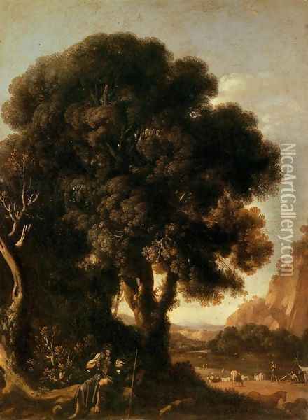Apollo and the Cattle of Admetus Oil Painting - Adam Elsheimer