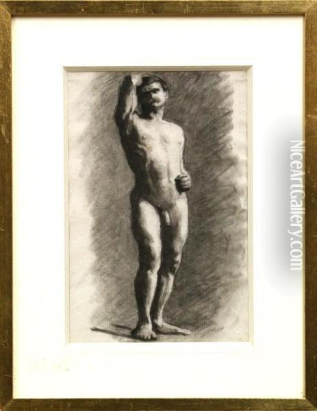 Nude Figure Models Oil Painting - Louis Appian