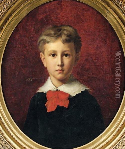 Portrait De Petit Garcon Oil Painting - Jean Benner