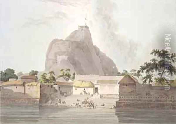 View in the Fort of Trichinopoly Oil Painting - Thomas Daniell