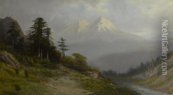Mt. Shasta, California Oil Painting - Frederick Ferdinand Schafer