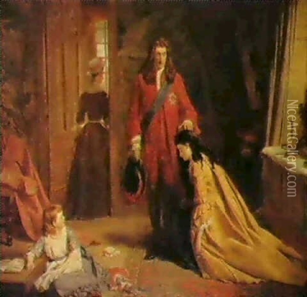 An Incident In The Life Of Lady Marywortley Montague Oil Painting - William Powell Frith