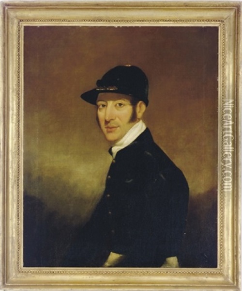 Portrait Of The Jockey William Scott Oil Painting - James Herring