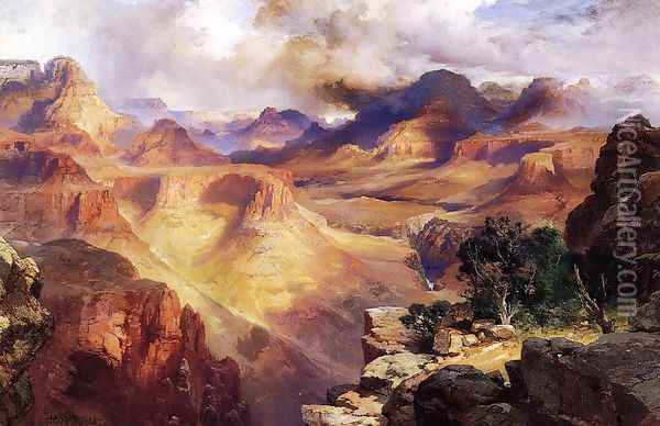 Grand Canyon Oil Painting - Thomas Moran