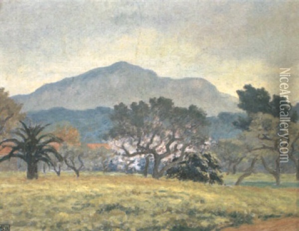 Orchard, South Of France Oil Painting - Rupert Bunny