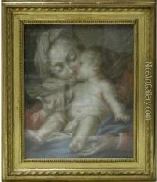 La Vierge A L Enfant Oil Painting - Daniel Vierge