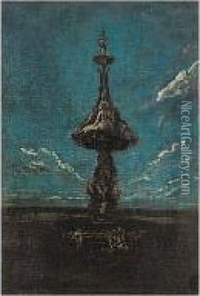 The Monument Oil Painting - James Ferrier Pryde
