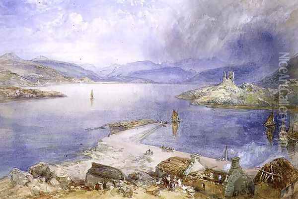 Kyleakin, Skye, 1866 Oil Painting - William Simpson