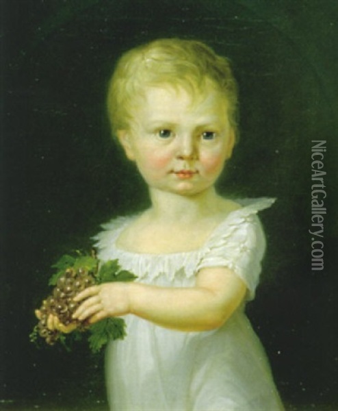 Portrait Herzog Wilhelm Von Braunschweig Als Kind Oil Painting - Philipp Otto Runge