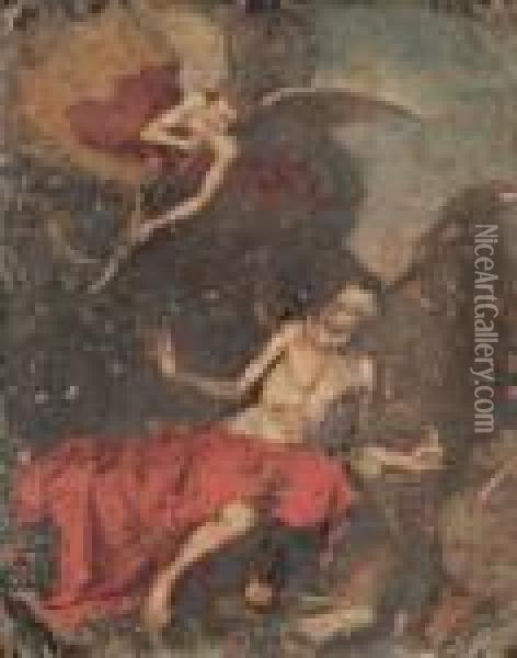 Saint Jerome Oil Painting - Giovanni Lanfranco