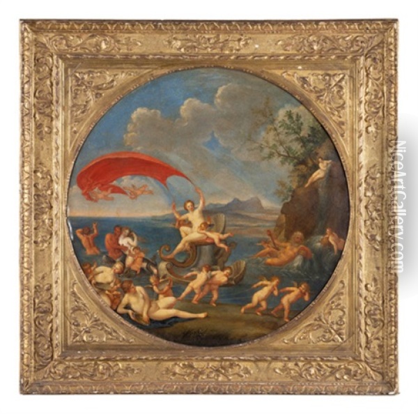 Allegoria Dell'aria (4 Works) Oil Painting - Francesco Albani