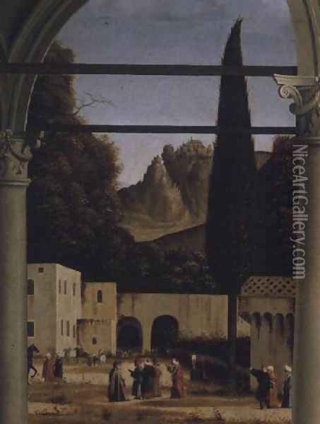 Men Debating, from the Debate of St. Stephen (detail) Oil Painting - Vittore Carpaccio