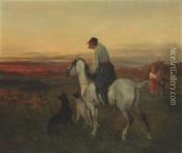 The Herdsman Oil Painting - Nikolai Egorovich Sverchkov