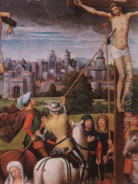Crucifixion (detail) Oil Painting - Hans Memling