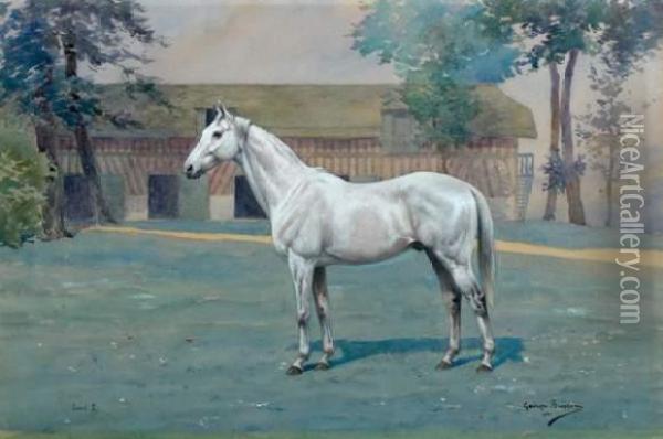 Isard Ii Oil Painting - Georges Louis Ch. Busson