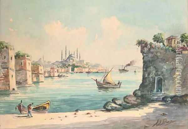 Constantinople Oil Painting - Continental School