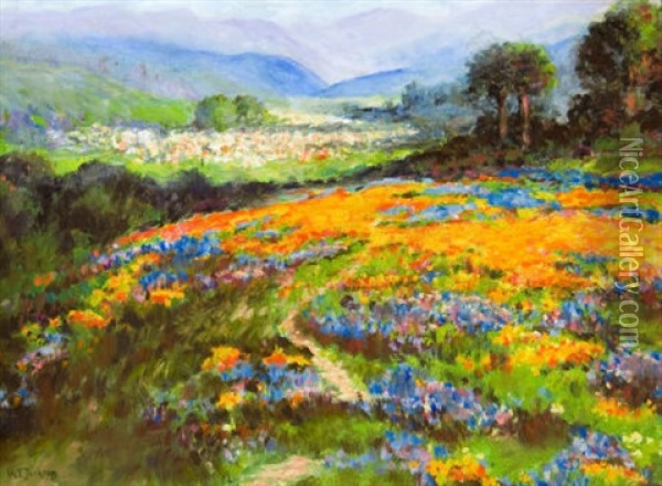 Radiant Valley (study) Oil Painting - William Franklin Jackson