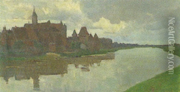 Die Marienburg Oil Painting - Hanna Mehls