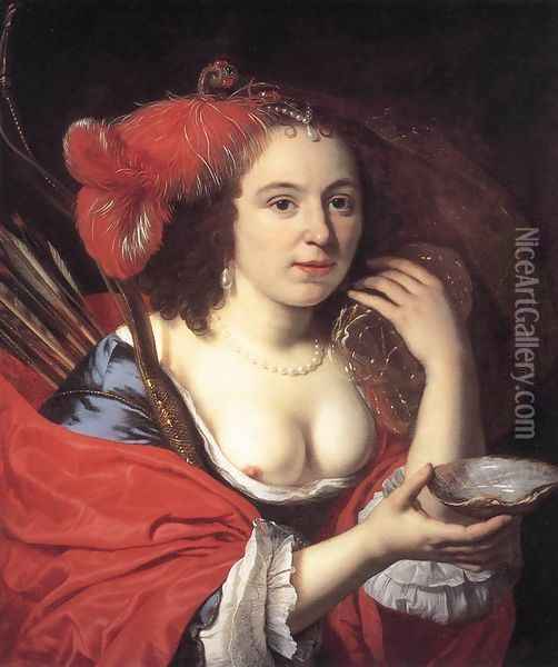 Anna du Pire as Granida 1660 Oil Painting - Bartholomeus Van Der Helst