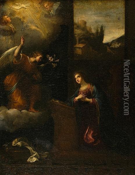 The Annunciation Oil Painting - Francisco Antolinez Y Ochoa