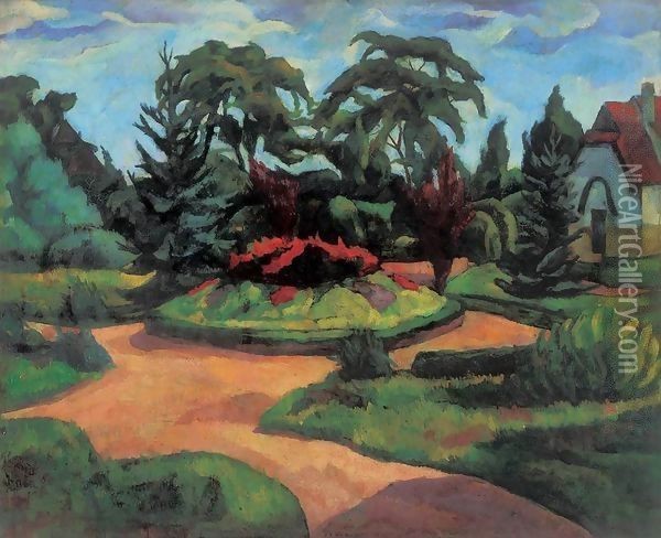 Park 1916 Oil Painting - Tibor Duray