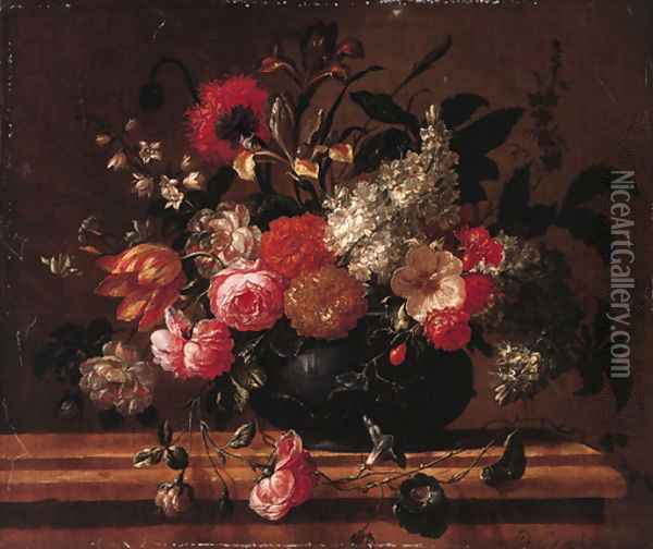 Flowers Oil Painting - Peter Casteels III