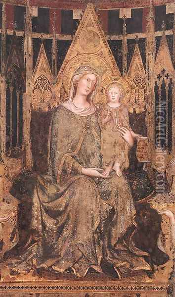 Maesta (detail-1) 1315 Oil Painting - Louis de Silvestre