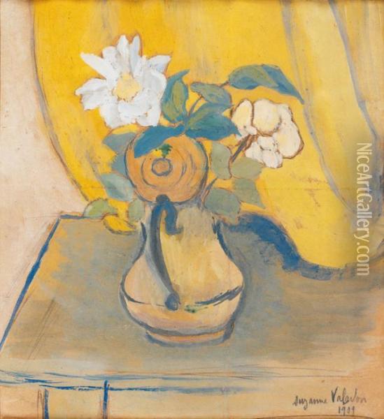 Bouquet De Fleurs Oil Painting - Suzanne Valadon