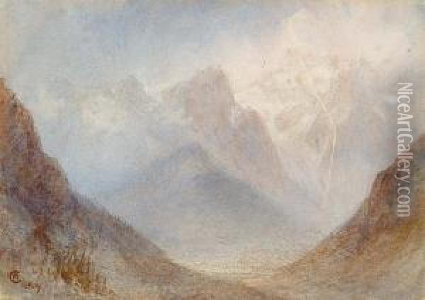 Mountainous Landscape Oil Painting - William Collingwood Smith